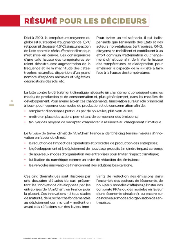 AmCham - Perspectives Transatlantiques - Page 4